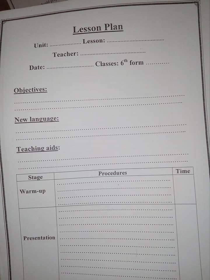 Lesson plan sample 🖍️ #englishclass - Learn and Grow TN