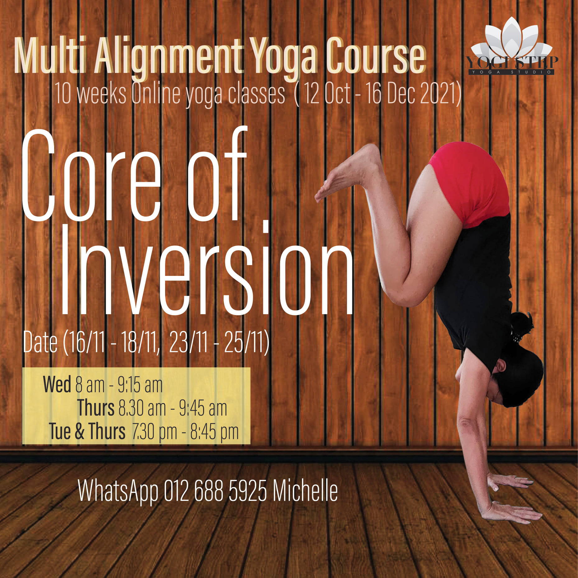 Yogi Step - In this Core of Inversion class, you’ll gain...