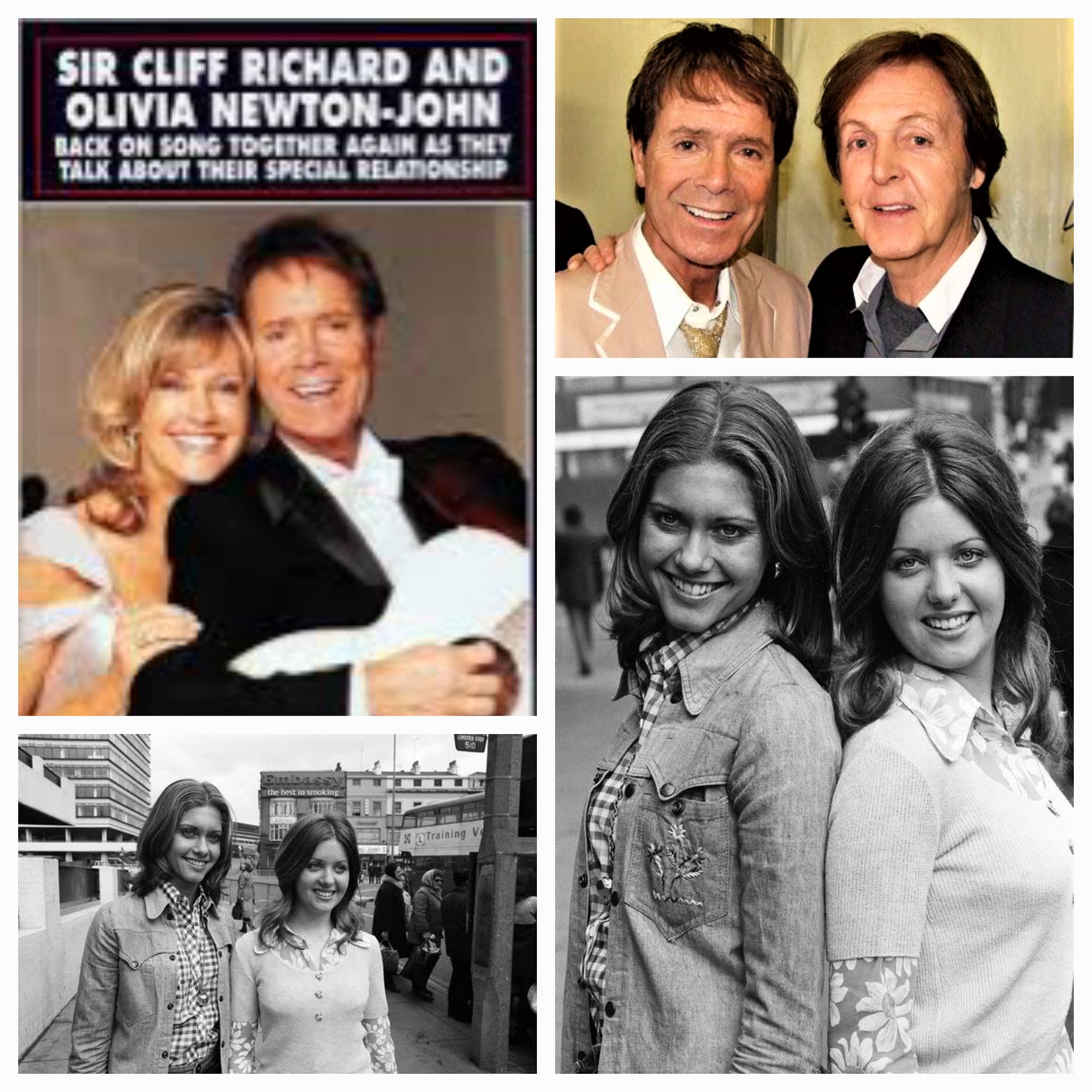 Cliff Richard and Olivia Newton John