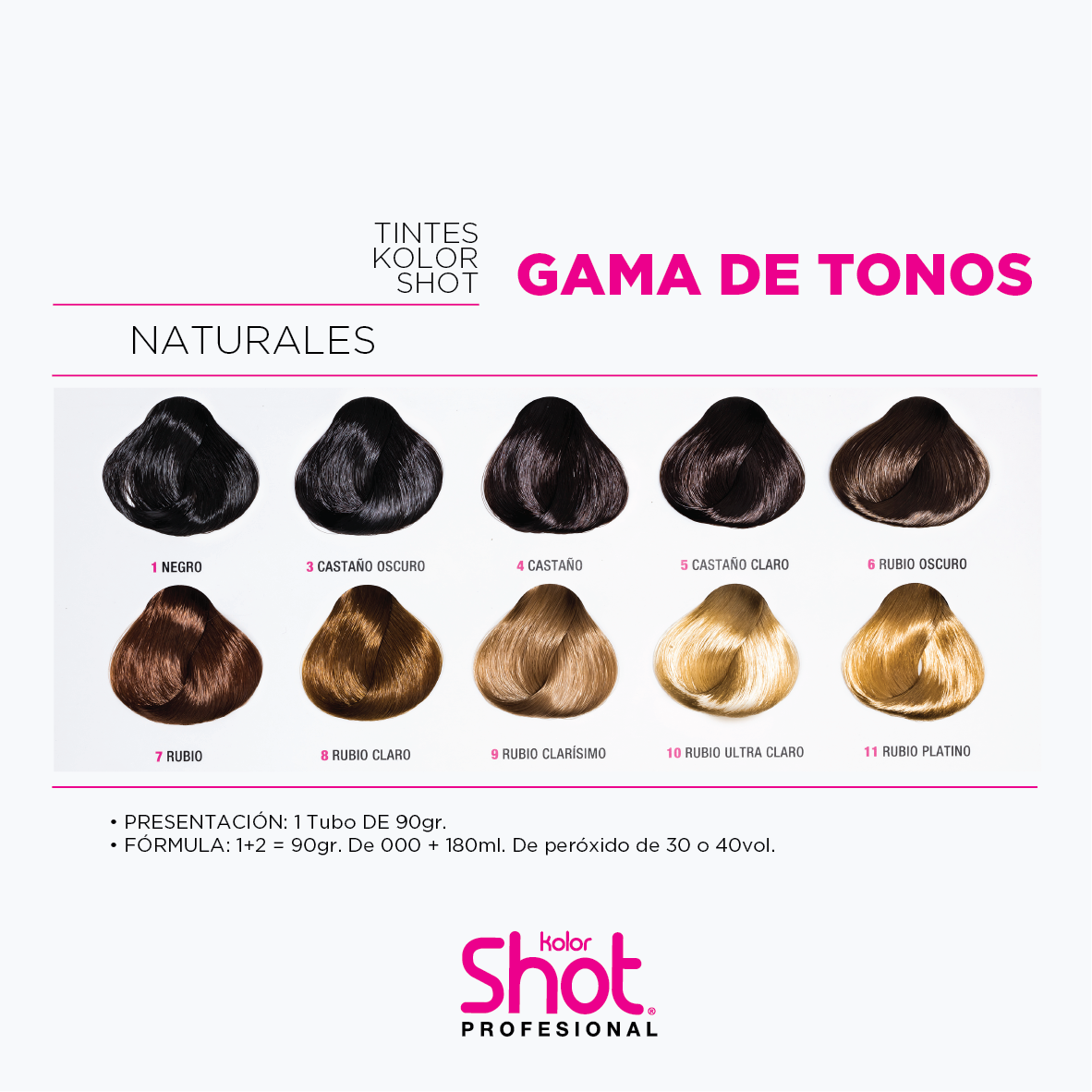 Kolor Shot Profesional - Conoce nuestra gama de tonos de los # ...