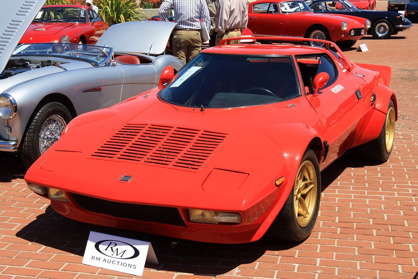 Lancia Stratos with Ferrari Dino engine drawing