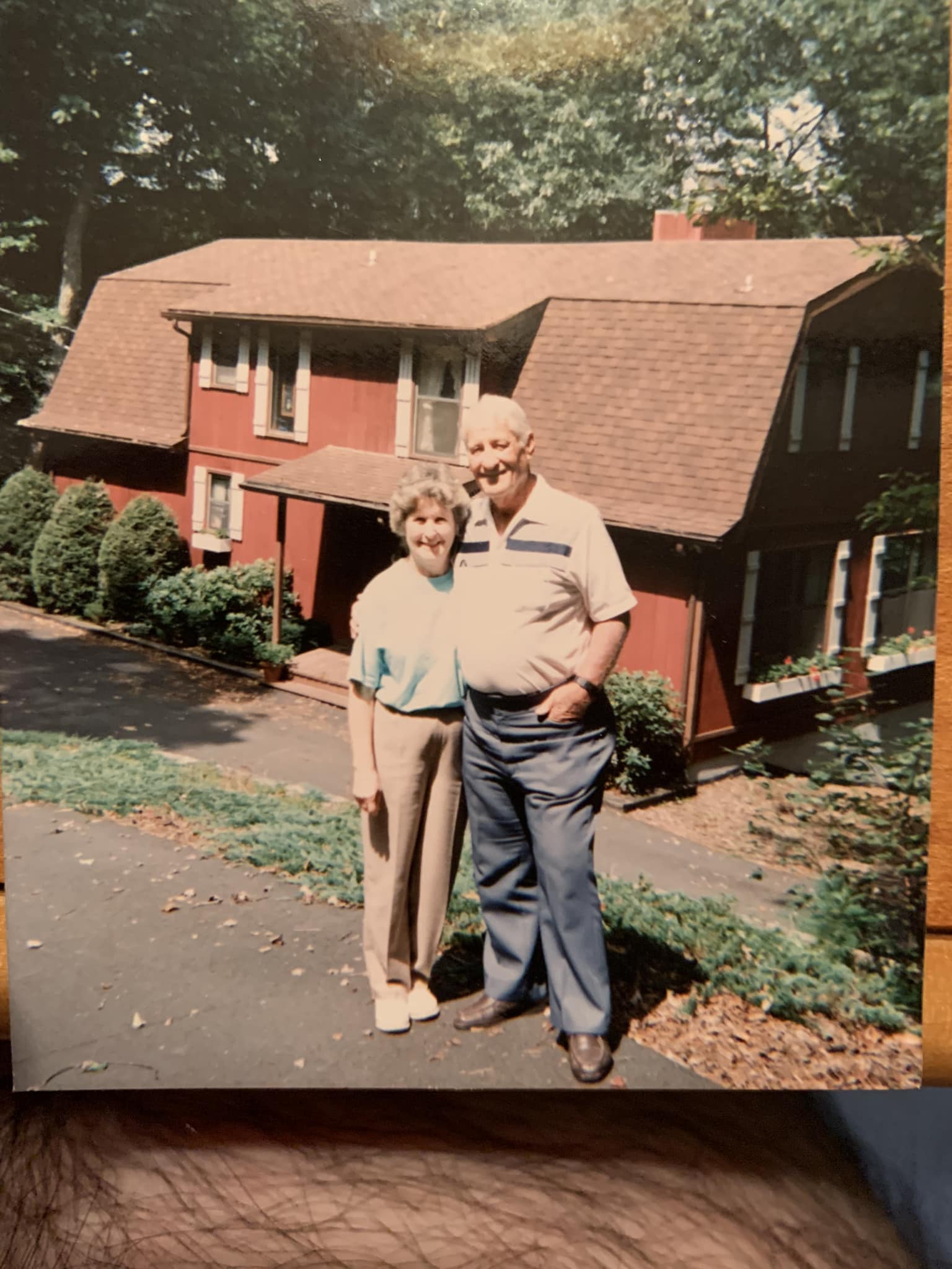 My grandparents, Gerry and Evelyn Willits standing outside of