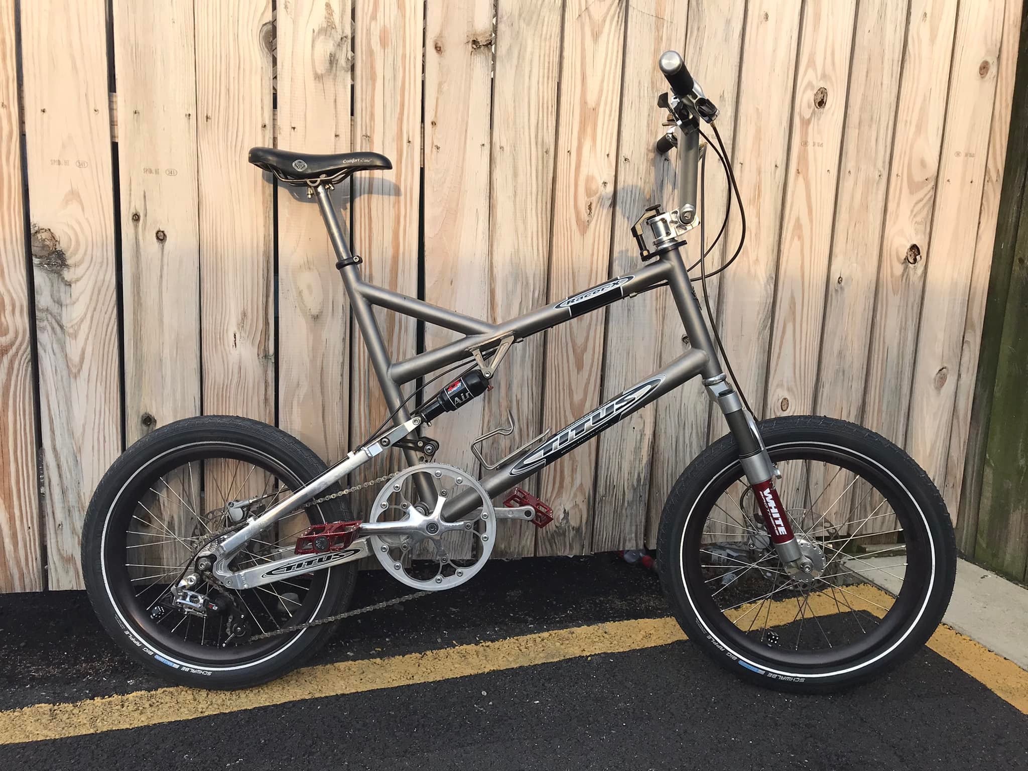 Information on custom Titus Racer X Ti full suspension bikes