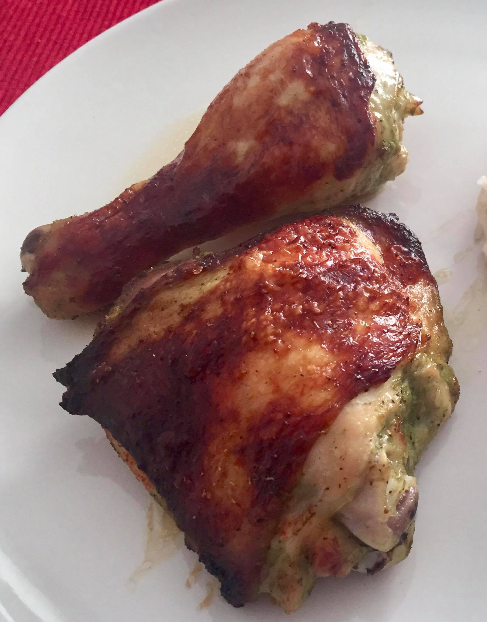 How to make green goddess roasted chicken