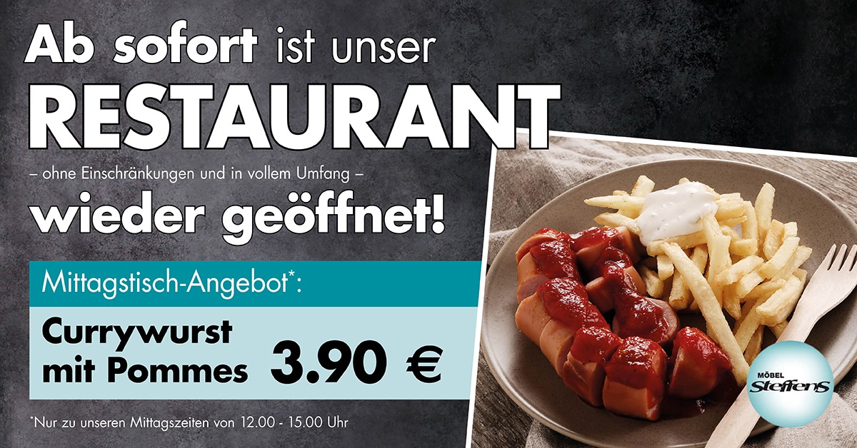 WIR DÜRFEN UNSER RESTAURANT WIEDER ÖFFNEN ‼️ Ohne Einschränkungen und im vollem Umfang! Ab 03.06.2021 verwöhnen wir Euch wieder mit tollen Speiseangeboten in gemütlicher Atmosphäre. 💪 ➡️ Es erwarte