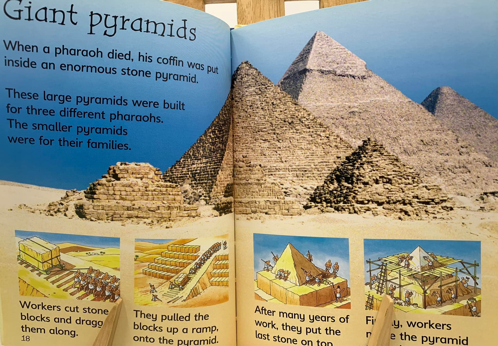 📚 ปกแข็ง สภาพดีมาก Egyptians 💌 หนังสือความรู้ชุด Usborne Beginners ...