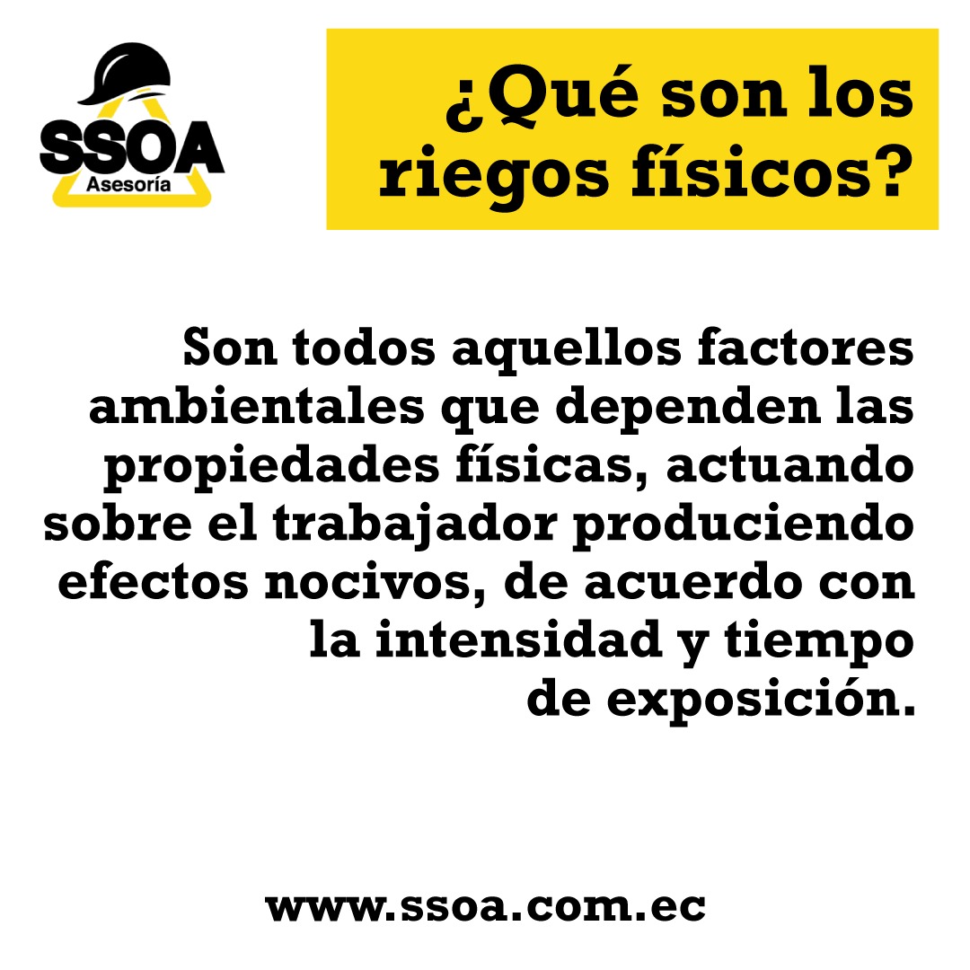 SSOA - Conoce los riesgos a los que pueden estar expuestos...