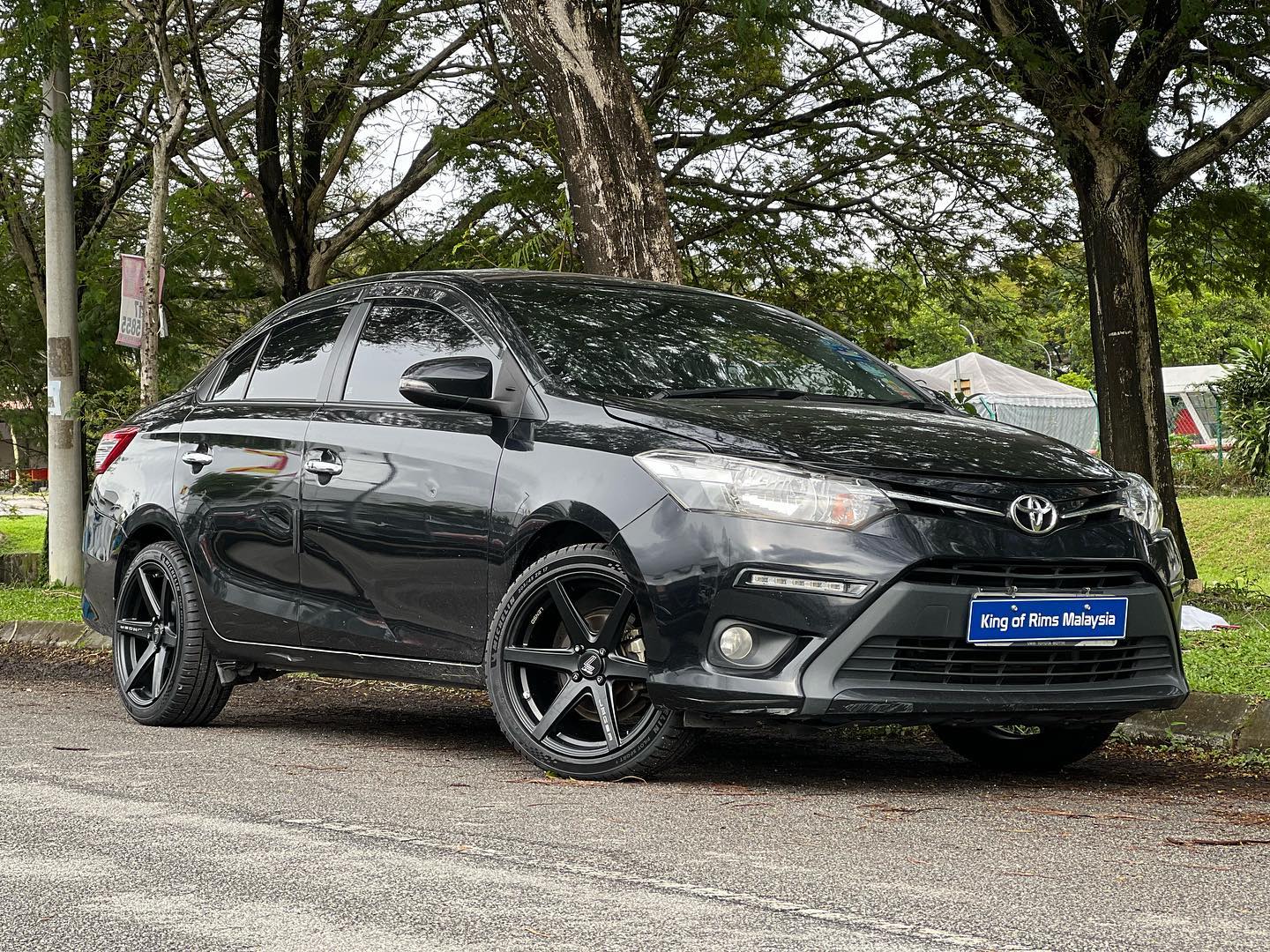 Toyota Vios with New 17 inch Lenso... - King of Rims Malaysia