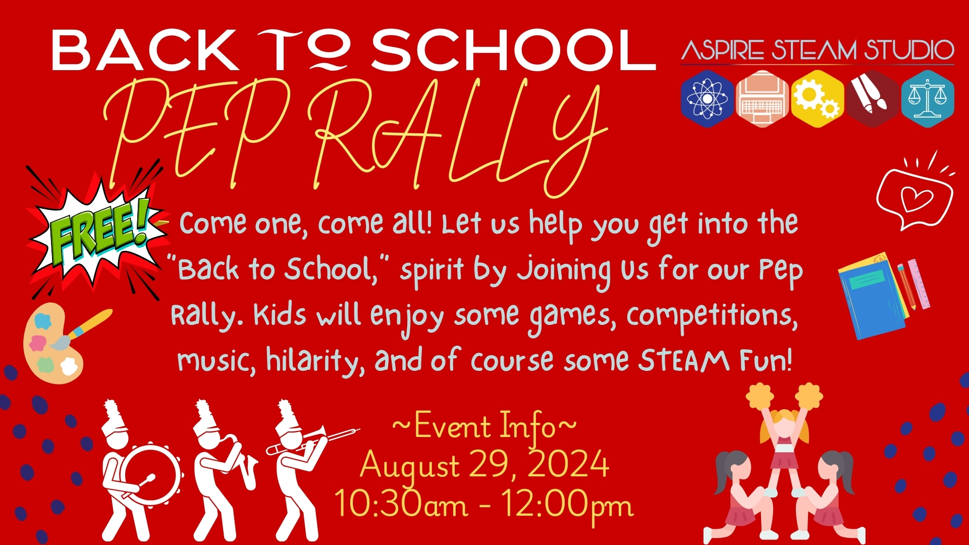 Back 2 School Pep Rally (FREE)