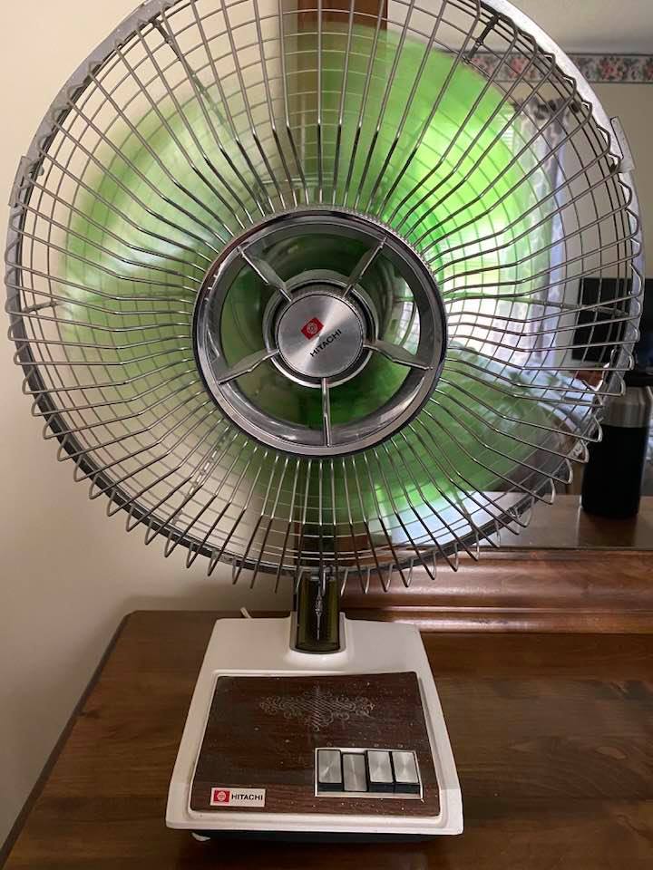 A rare Hitachi D256T1 floor fan. Made in the late 70s/early 80s in
