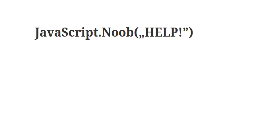 Javascript Noob