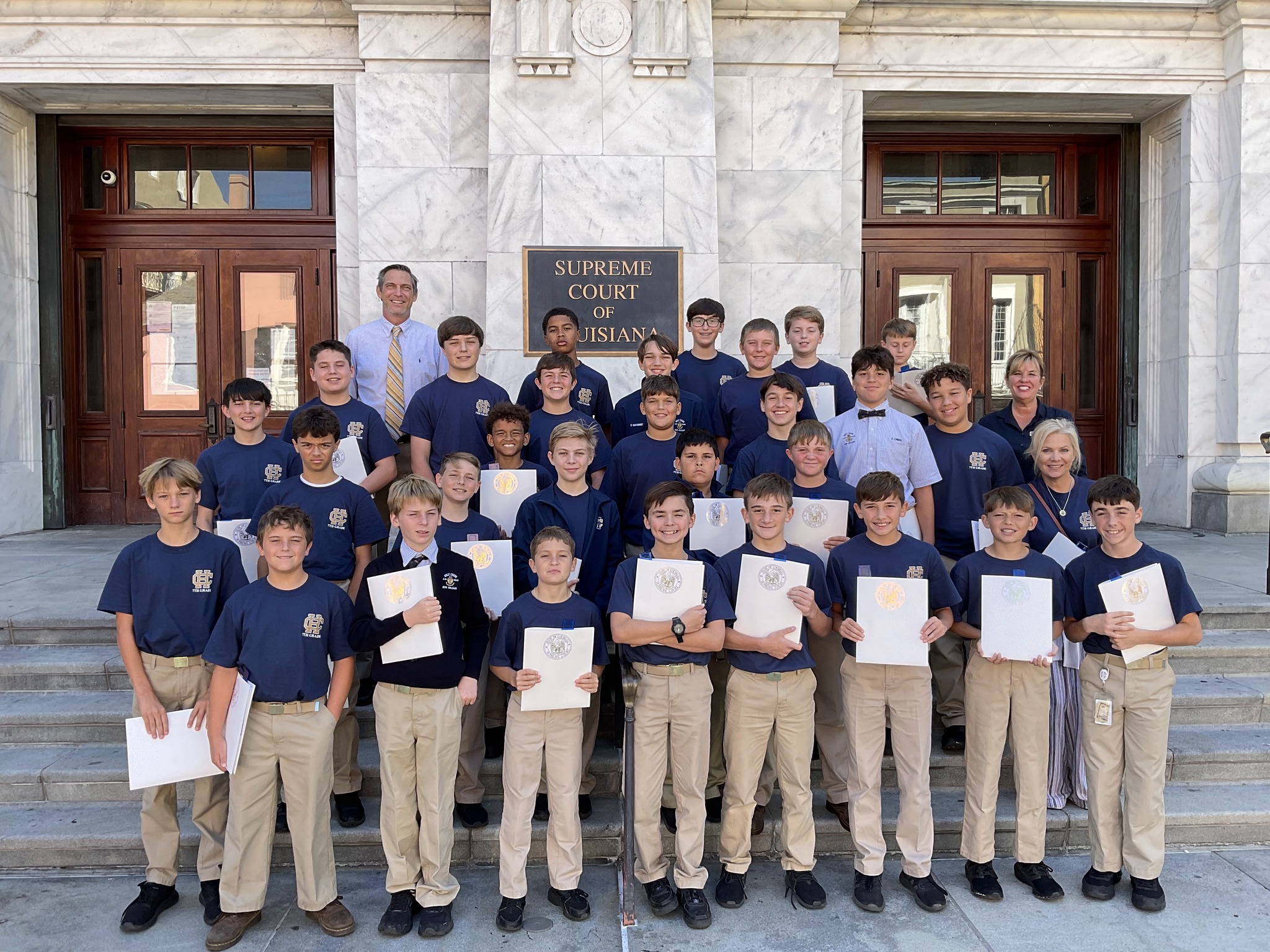 The 7th graders visited the French... - Holy Cross School | Facebook