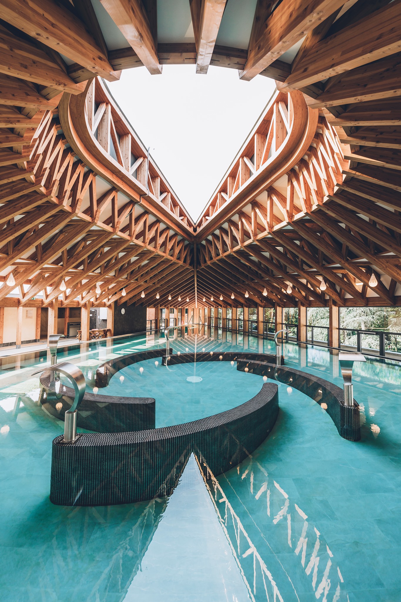Thermes De Vals les bains Spa Séquoia Redwood Photos