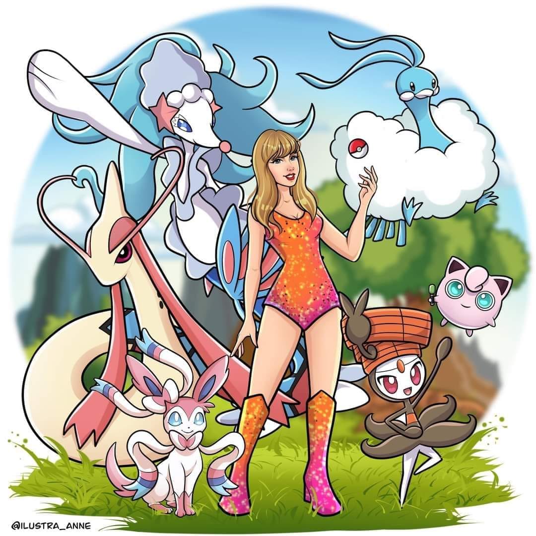 taylor swift pokemon cards card deep fake  ViciousProxies Taylor Swift custom made Pokemon
