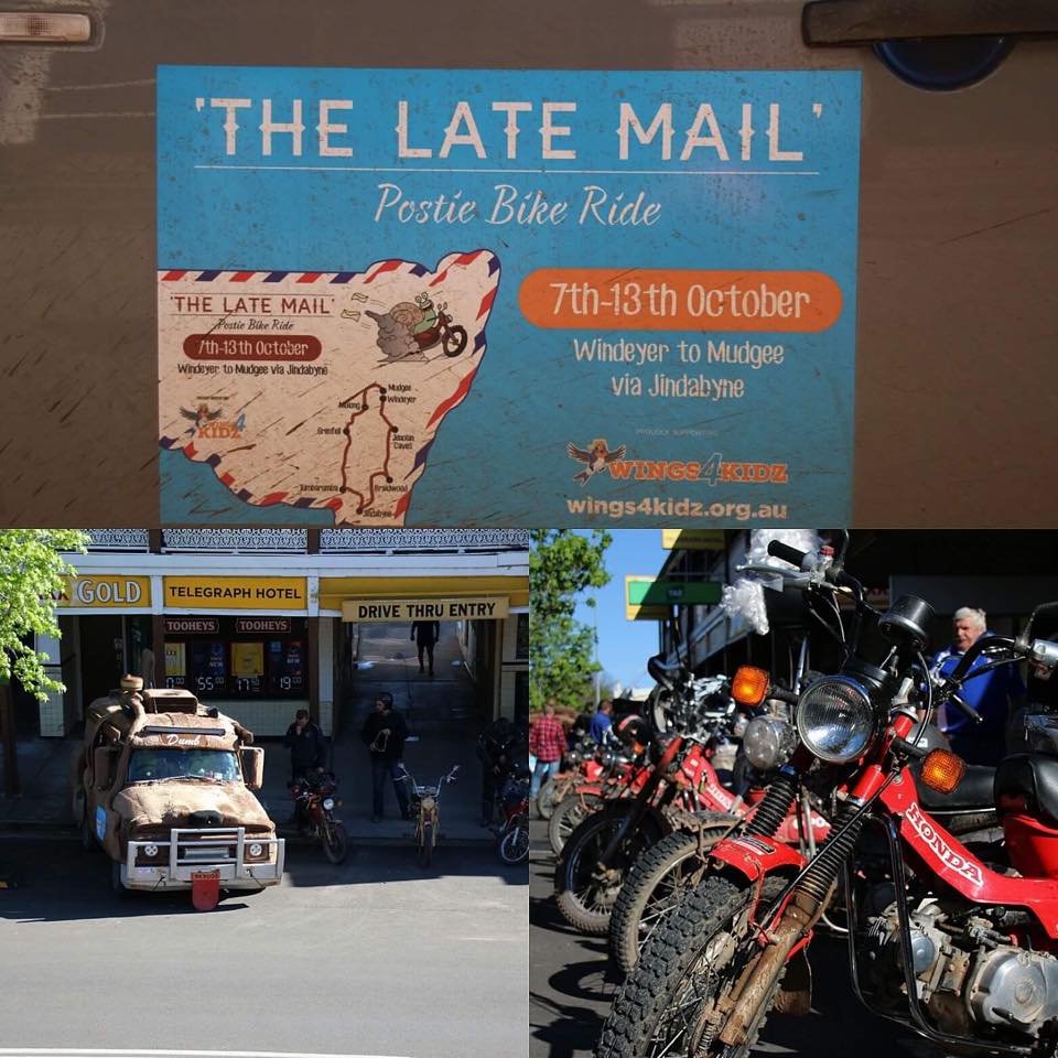 Wings4Kidz - The LATE MAIL Postie BIKE RIDE have reached...