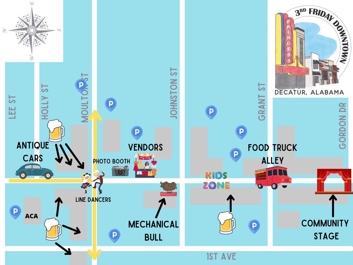 Here’s the new layout for 3rd... - Downtown Decatur Alabama | Facebook