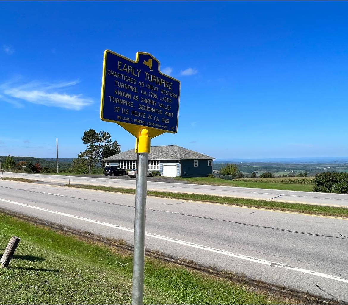 road…道の先に。 New historic marker unveiled for Great Western Turnpike in Cherry