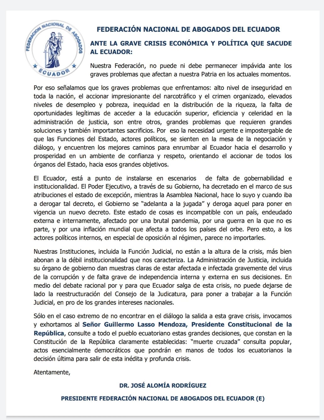 📌... - Federación Nacional de Abogados del Ecuador FENAE | Facebook