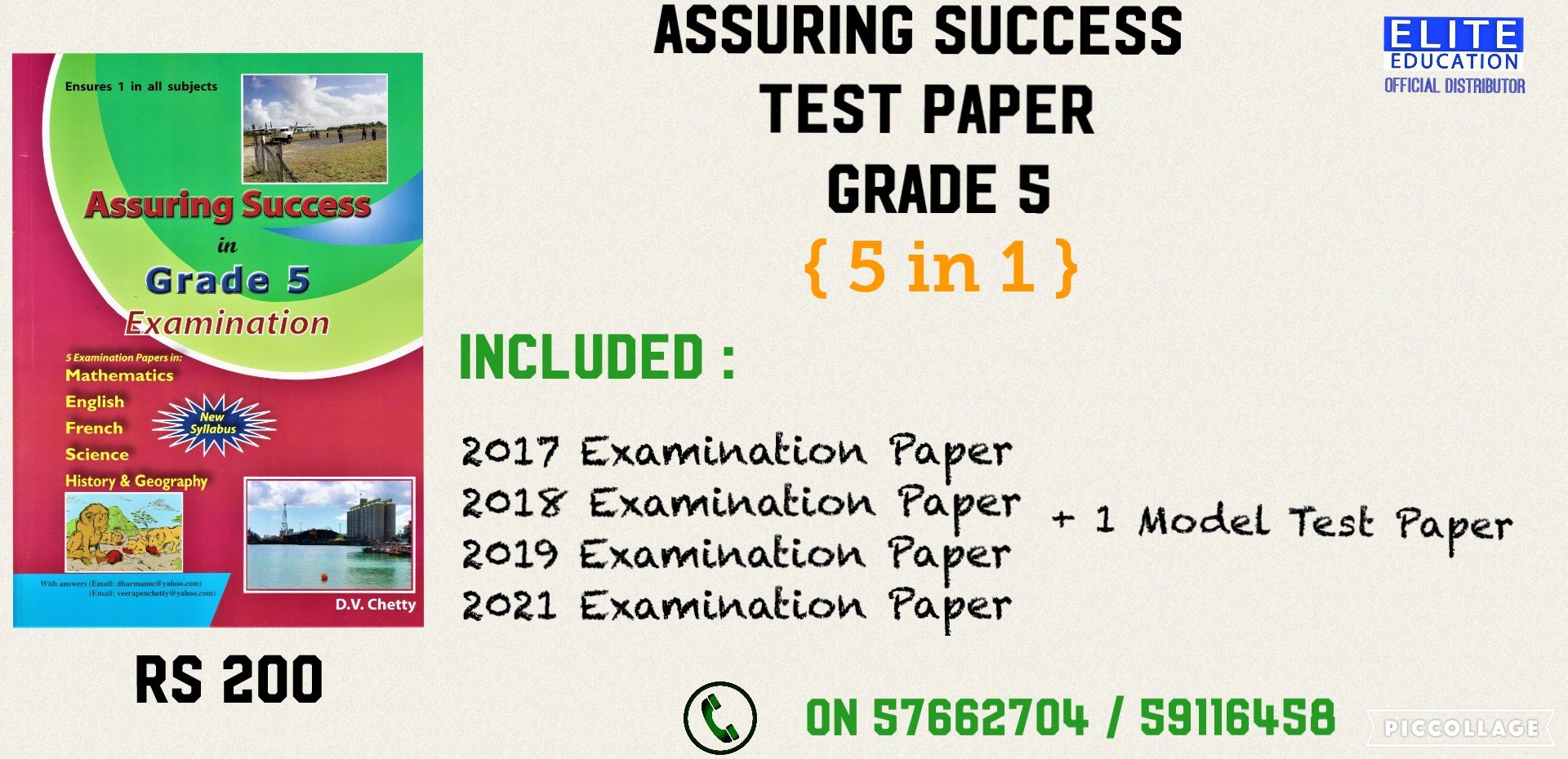 ELITE Editions - Hello educators Test paper for GRADE 5... | Facebook