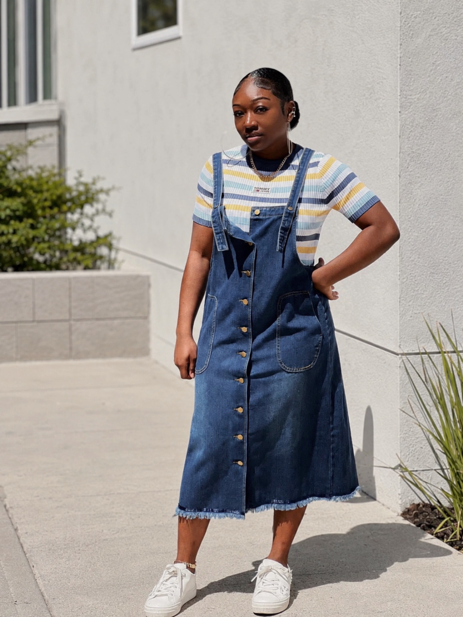 denim tommy hilfiger dress me 🤝🏾 • • from Amazon Amazon Fashion Tee from # denim #dress #overalldress #fashion Womens Lipsy Black Sequin 2 chest patch pockets sku:D1016 Trouser Inseam:W30 L34