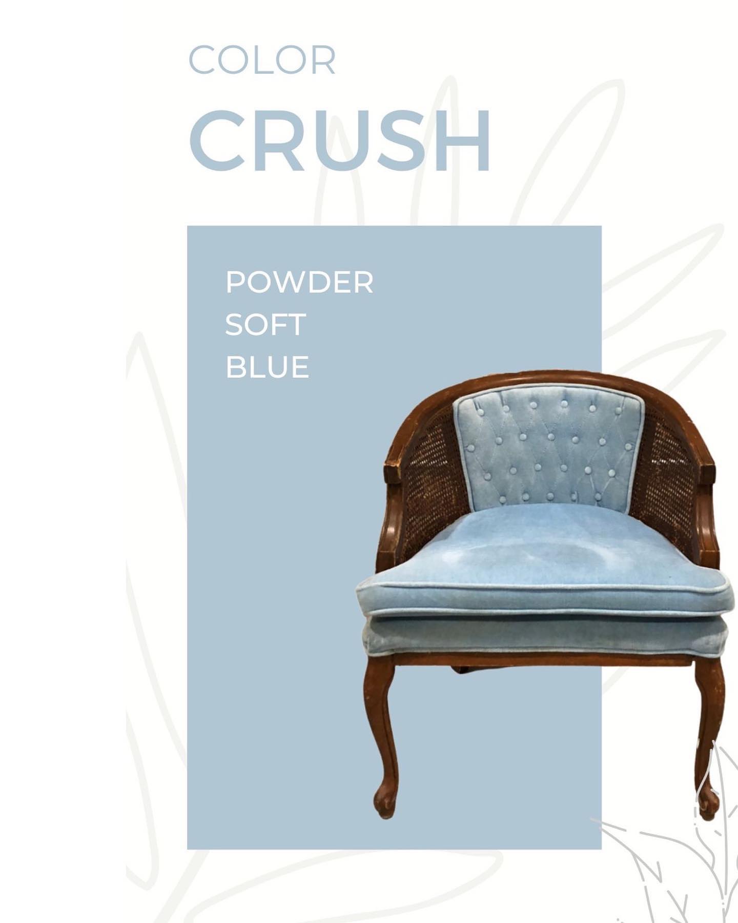 The color crush of the day is powder... - Borrowed & Bleu Co.
