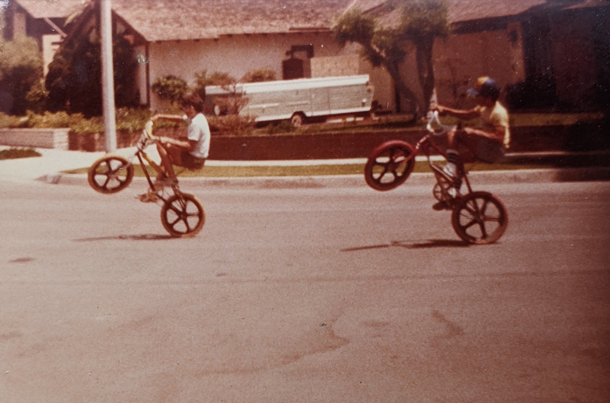 Vintage 1981 BMX photo with friends