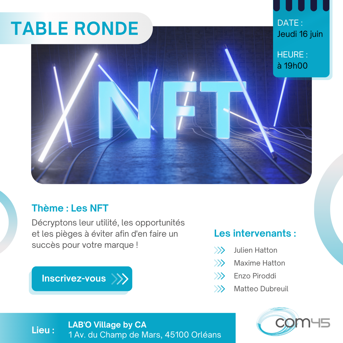Com45 - 🤔 Vous voulez en savoir plus sur ces fameux NFT...