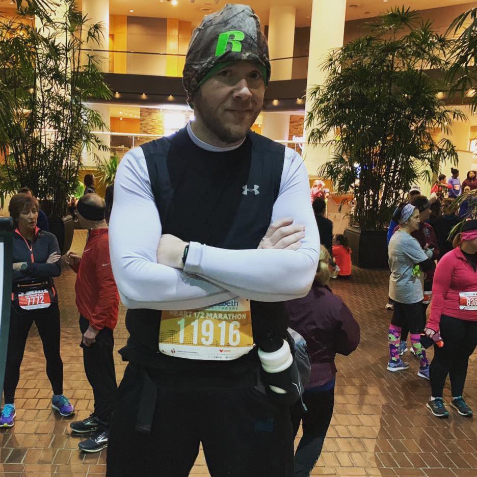 Jason runs a marathon