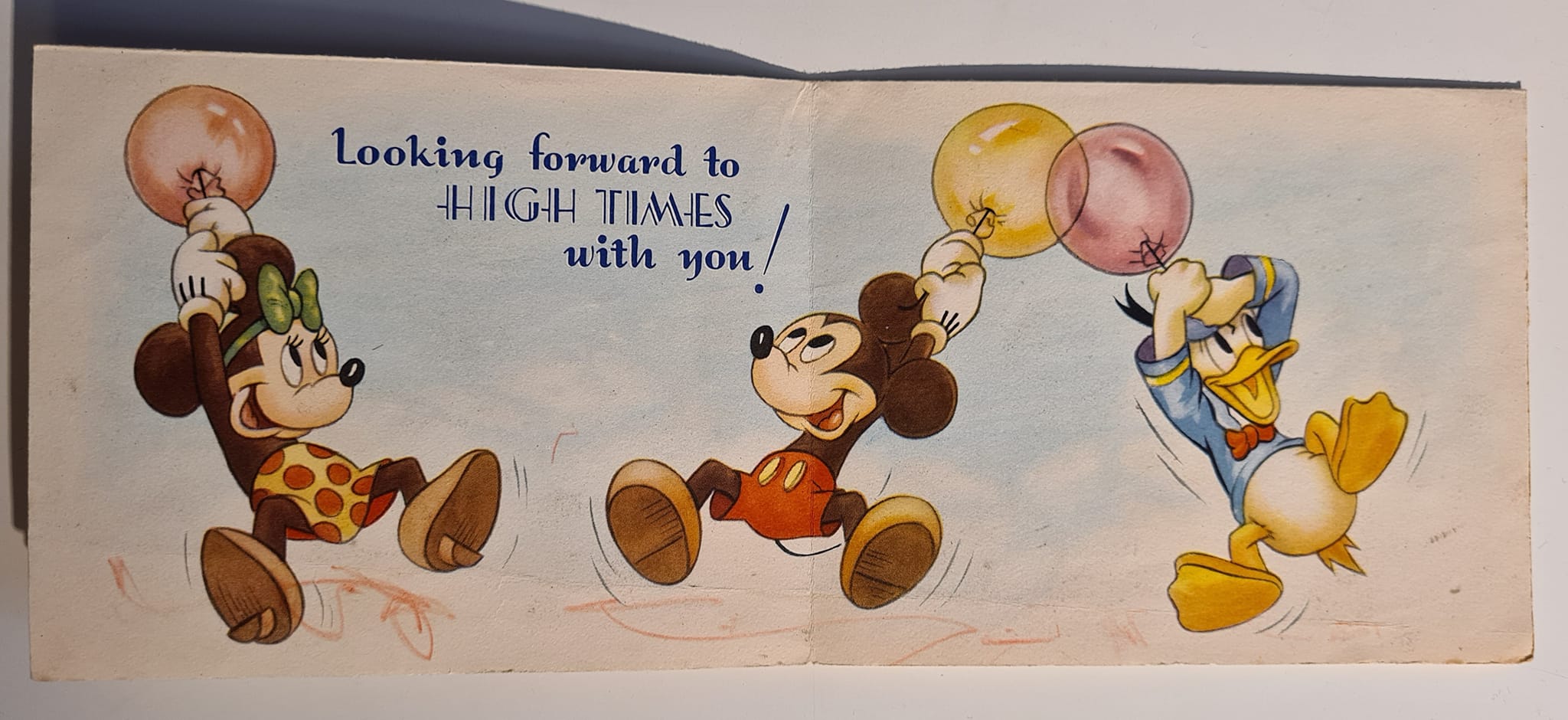 Mickey Mouse Get Well Card GB - 1940