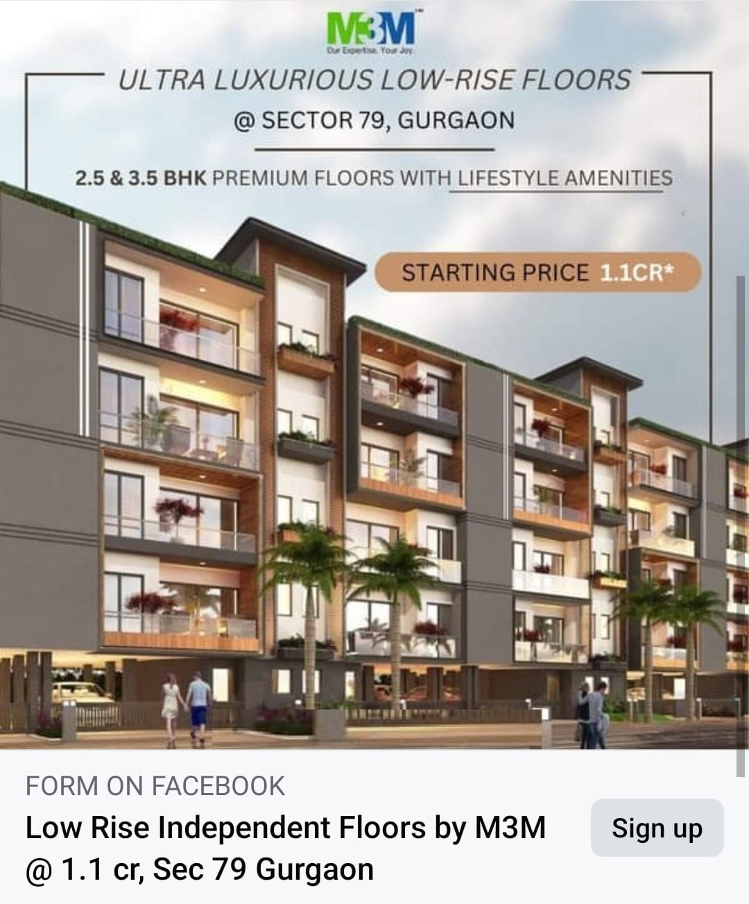 Elite Investor - Ultra Luxurious Low Rise Floors - M3M New...