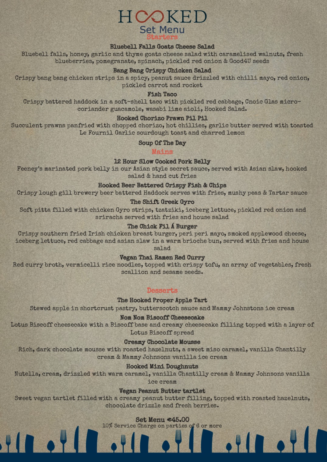 Hooked - A menu fit for a Graduate 🧑‍🎓Now taking bookings... | Facebook