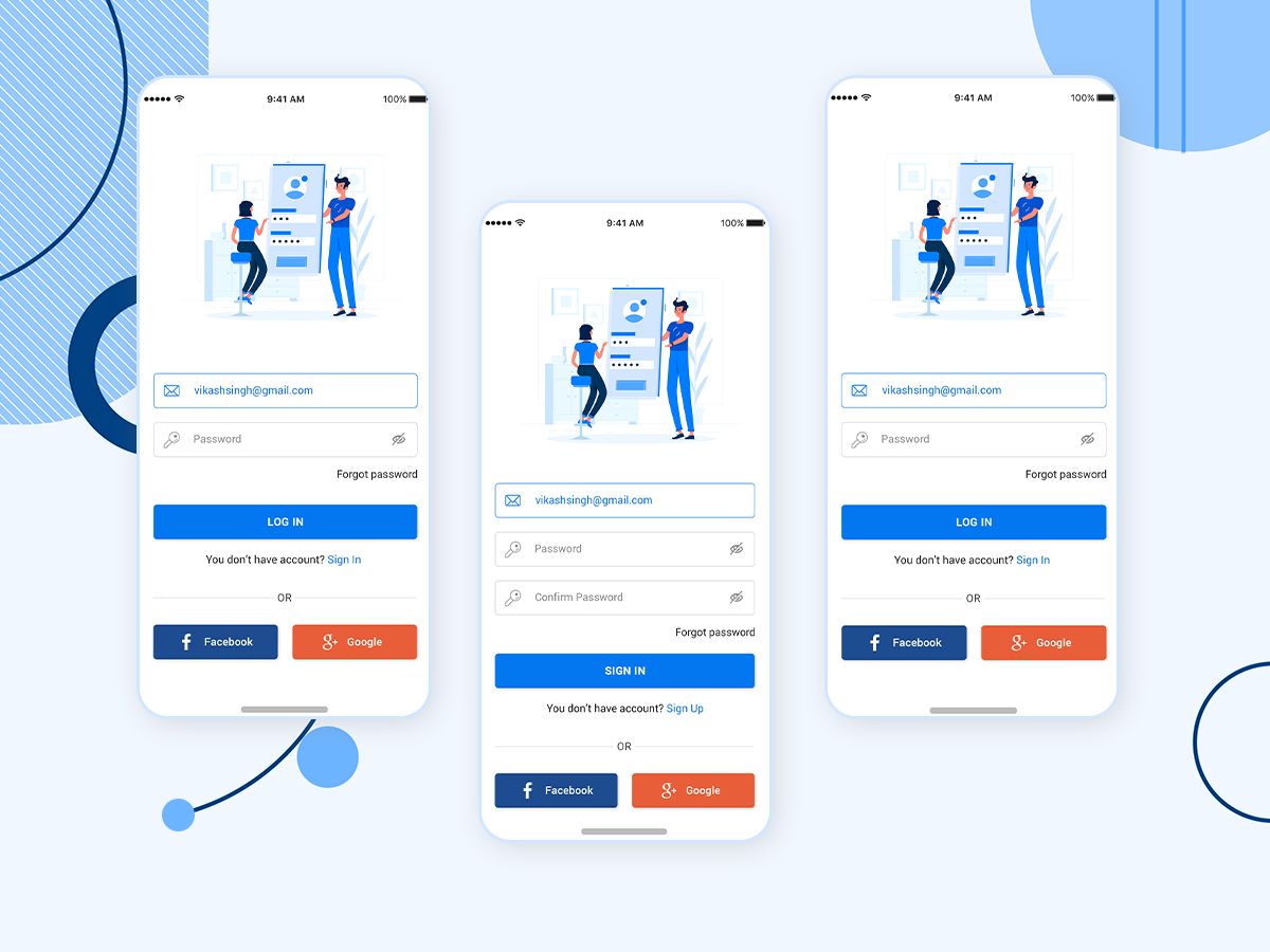 New Modern Login Screen Design... - UI UX & Graphic Designer | Facebook
