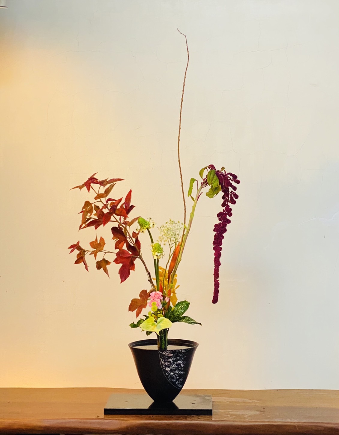 寶桂老師的池坊華道教室 - 教室作品 立花新風體