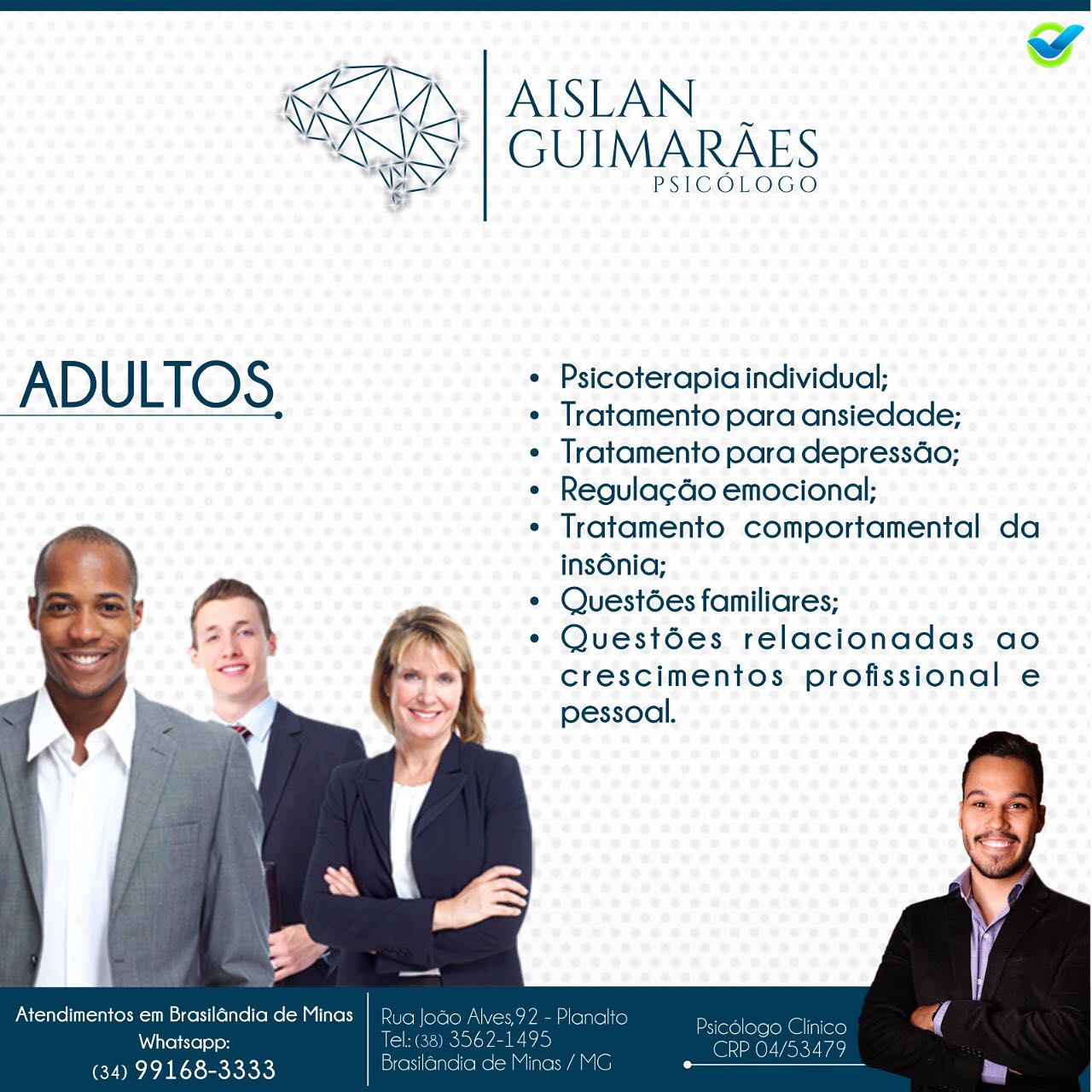 Aislan Guimarães - neuropsicologia | Patos de Minas MG