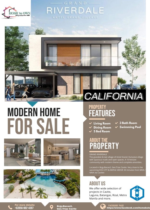 Home to Own - GRAND RIVERDALE MODEL HOUSE CALIFORNIA The...