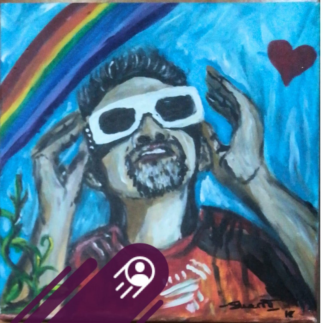 Been working on a collaborative piece of Brian Lara with my dear friend ...