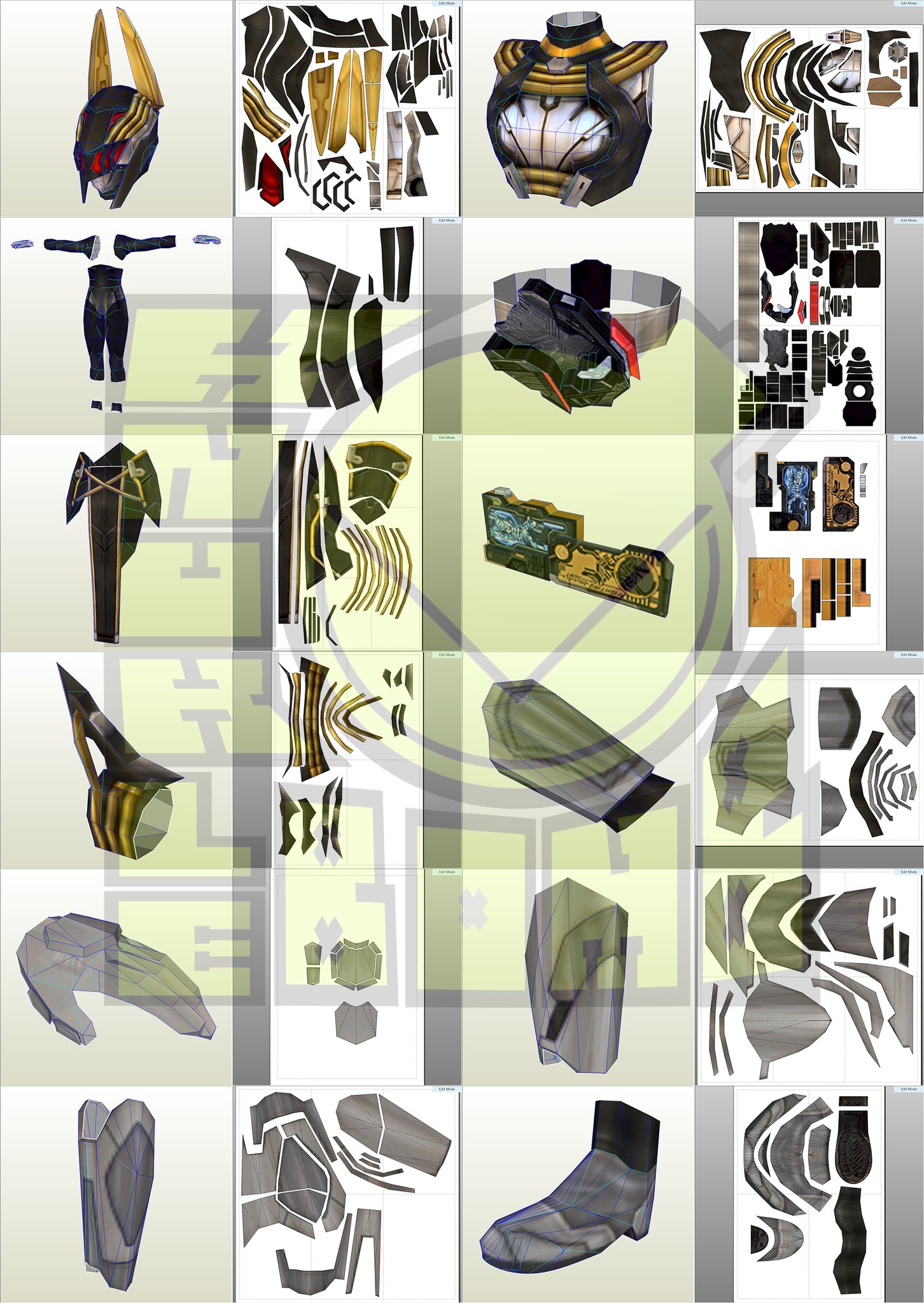 KnukleBomb - Kamen Rider Valkyrie Fighting Jackal (Unfold, Foam, Mirror ...