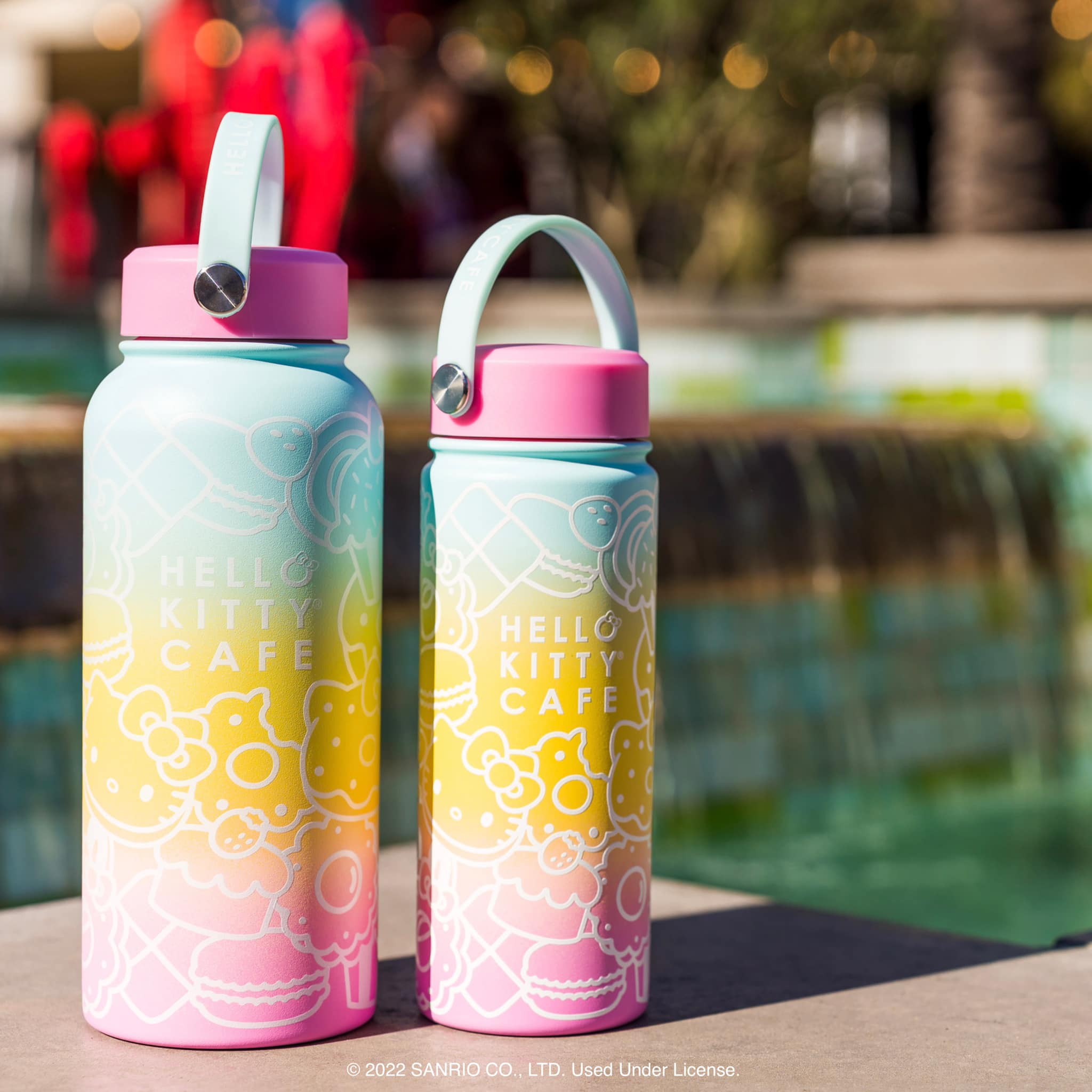 Hello Kitty Cafe 10th anniversary thermal bottles