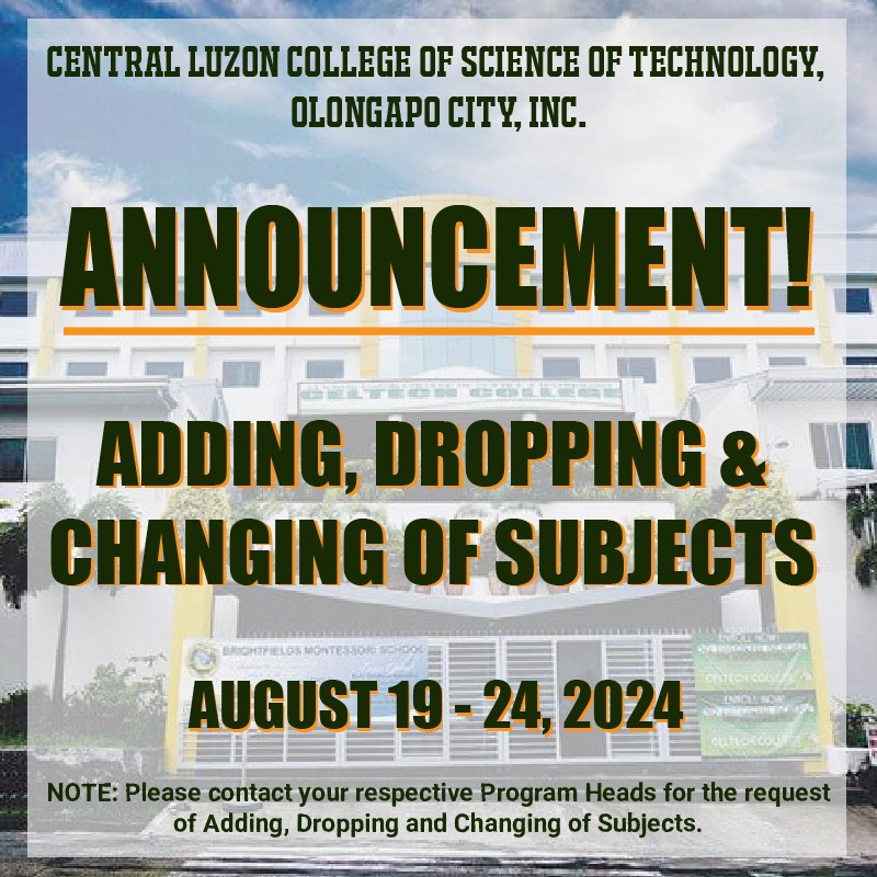 Celtech College Registrar Dept. OC | Olongapo