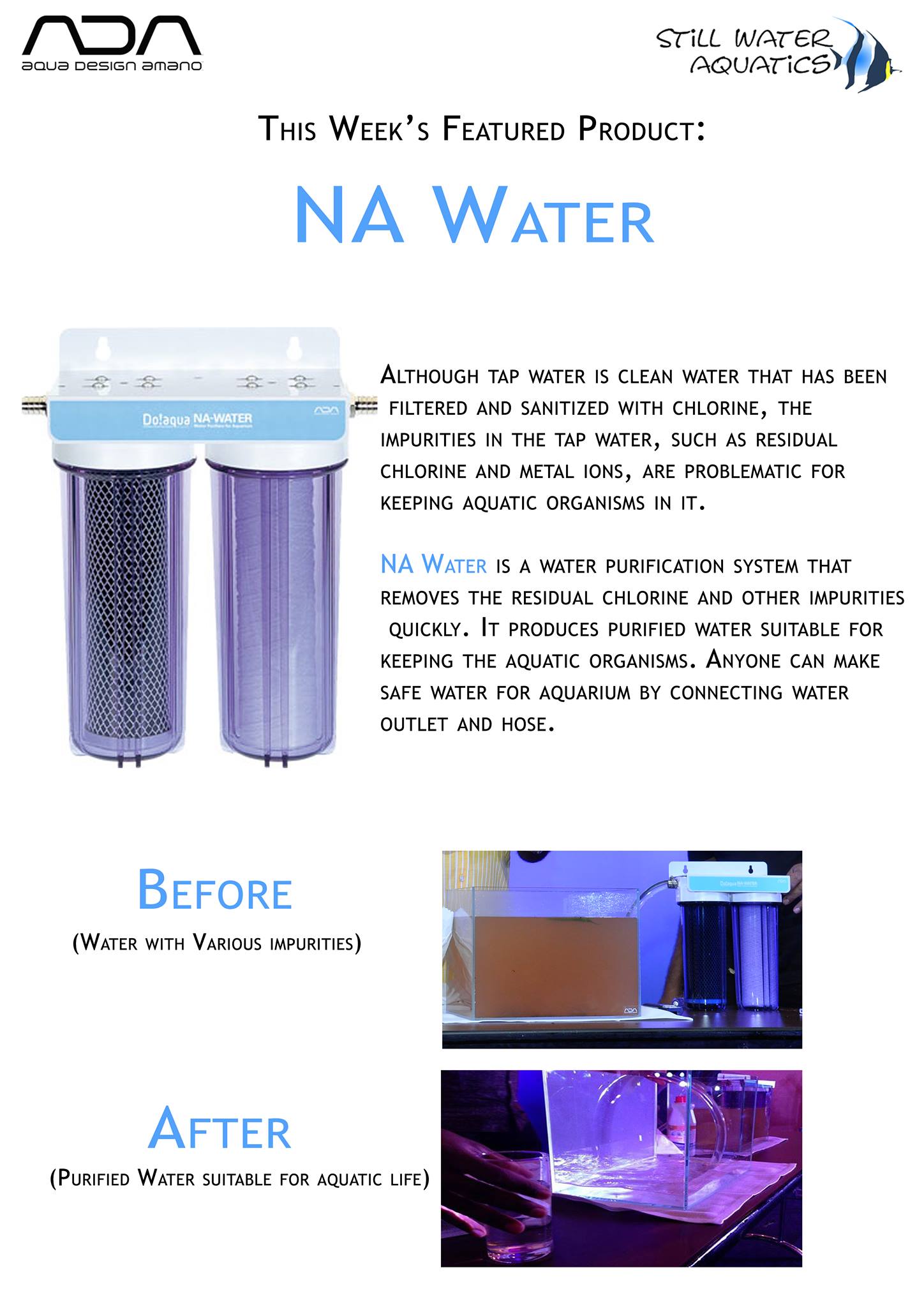Still Water Aquatics - Introducing NA Water, the best purification ...