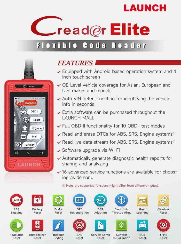 The LAUNCH Creader Elite! An Android... - Launch Tech Co.,Ltd | Facebook