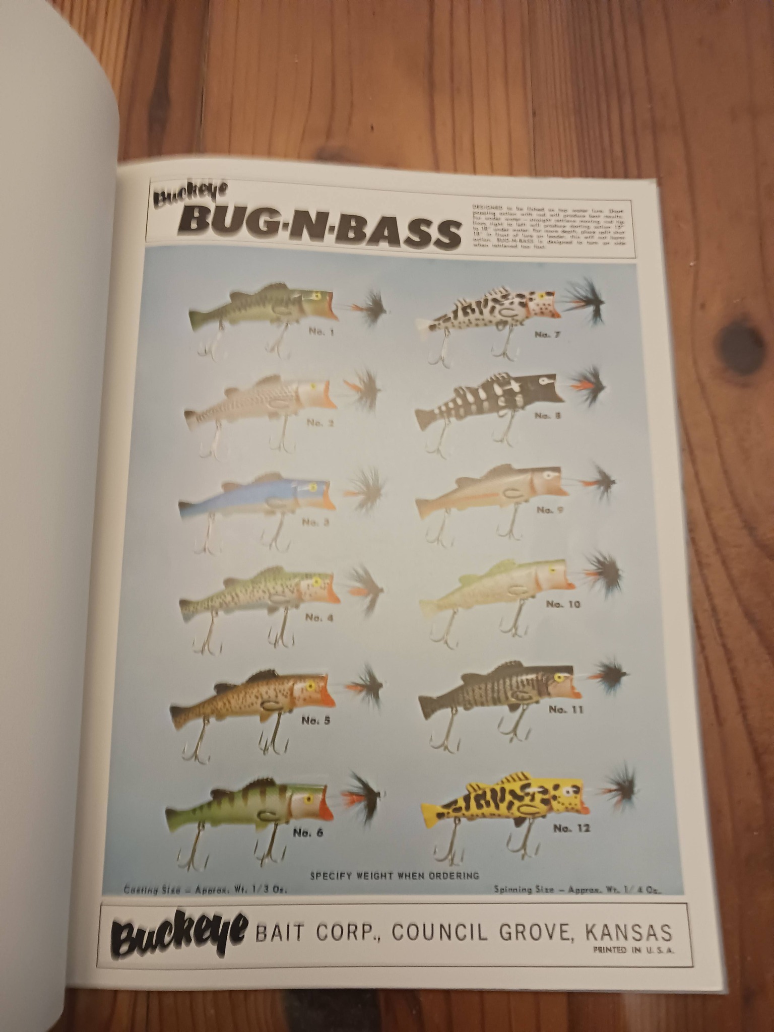 bass fishing lure catalogs 1926 SOUTH BEND BAIT COMPANY Antique CATALOG Bug-N-Bass