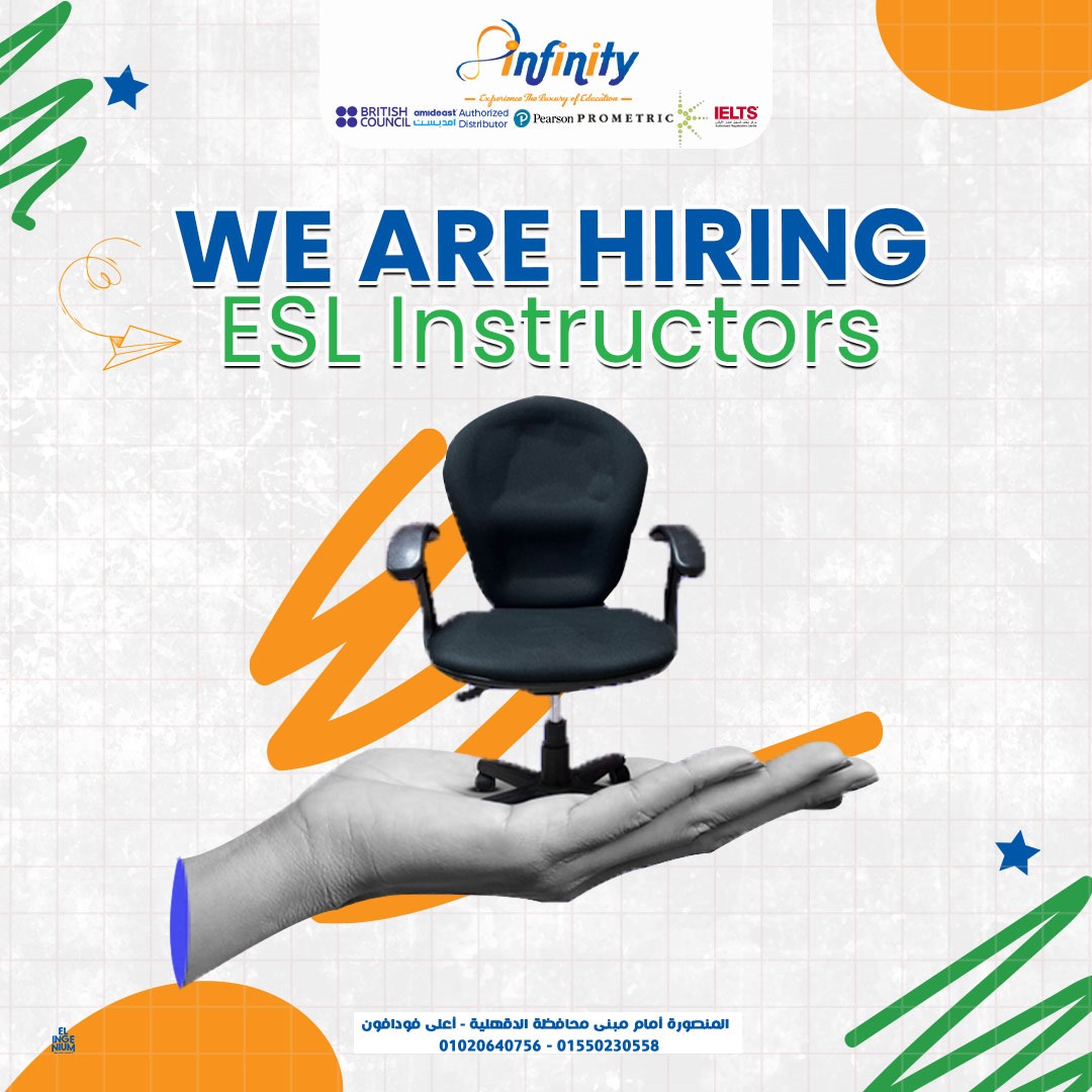 Infinity - WE ARE HIRING - ESL Instructors: 📌Job Details: - English ...