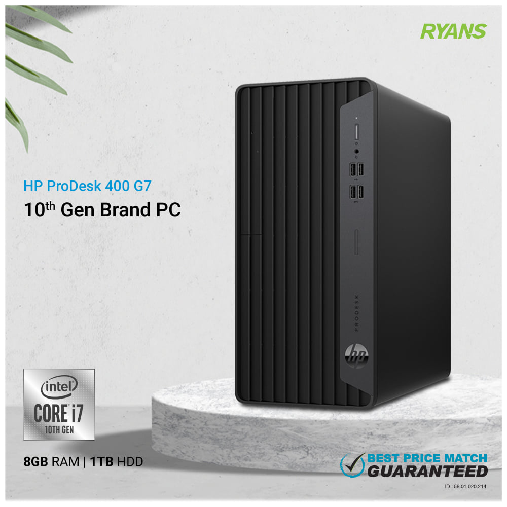 New HP ProDesk 400 G7 - 10th Gen Intel Core i7-10700 2.90 GHz (8