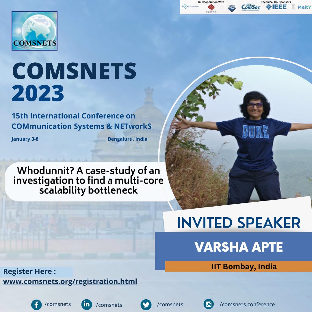 COMSNETS - COMSNETS 2023 : INVITED SPEAKERS We are... | Facebook