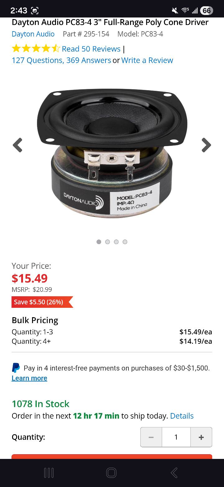 Dayton Audio PTMini-6 Planar Tweeter 6 Ohm : Buy Online at Best Price in KSA - Souq is now