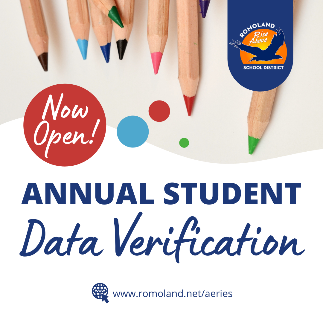Returning Student Annual Data... - Romoland School District | Facebook