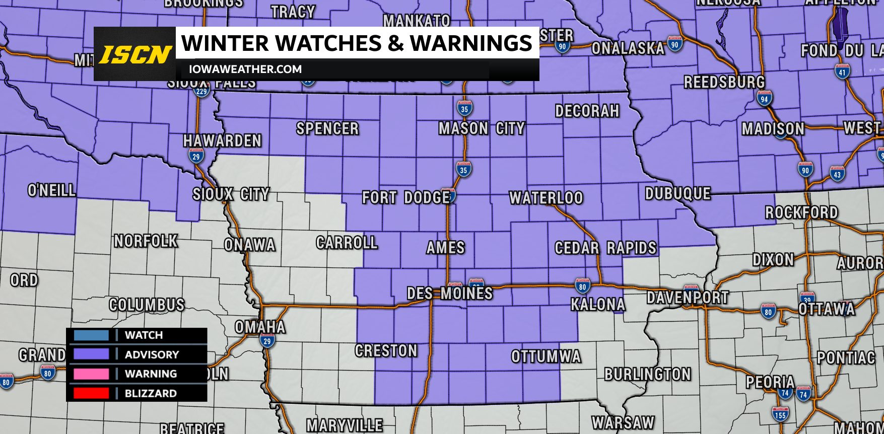 The winter weather advisory... - Iowa Storm Chasing Network
