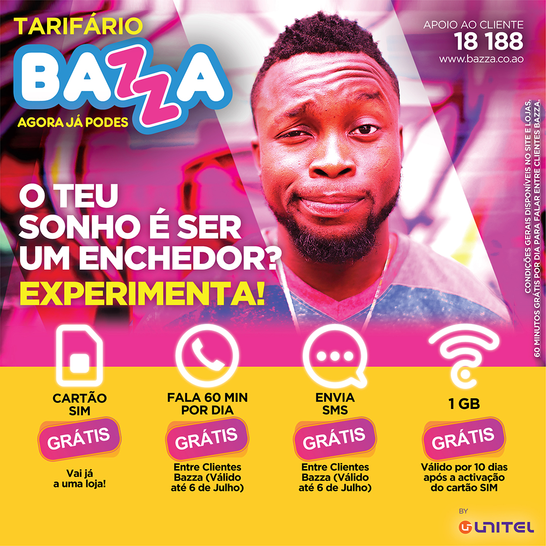Unitel - Tarifário Bazza by UNITEL. O cartão SIM é grátis,... | Facebook