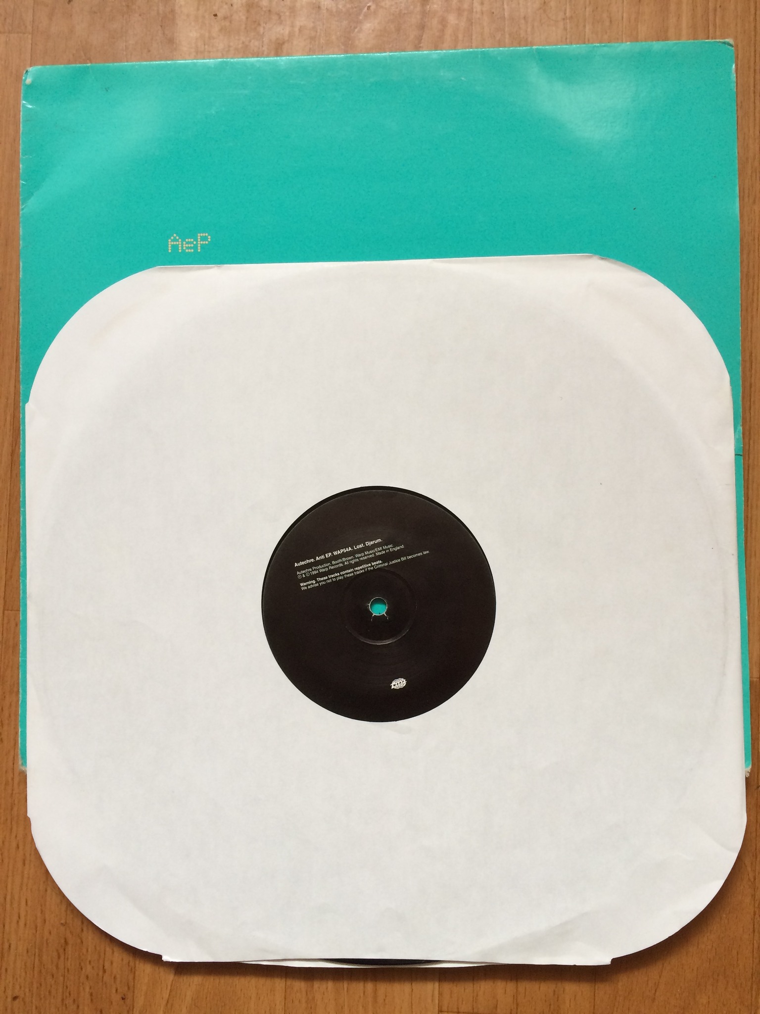 Autechre – Garbage（Warp Records)プロモ盤 12' Autechre - Garbage